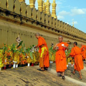 Thap Luang in Laos